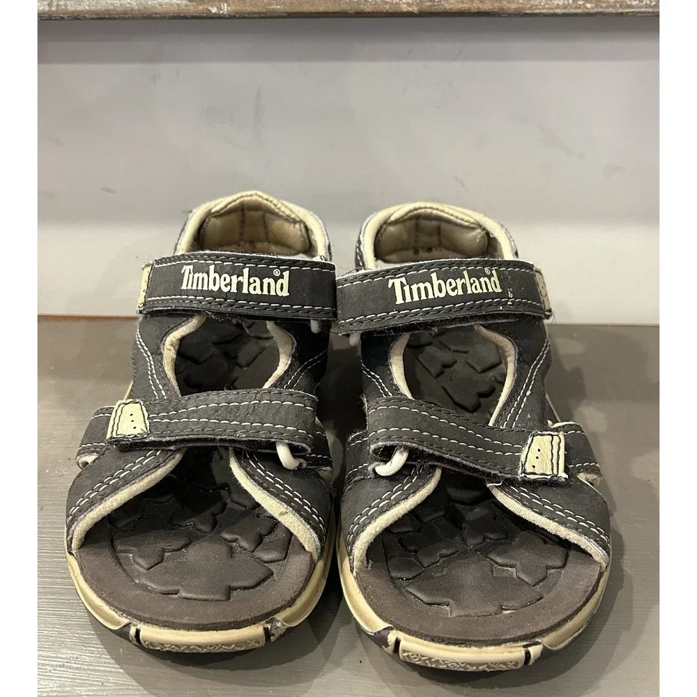 Timberland Toddler Brown And Tan Strap Sandal Water Shoes Size‎ 9 Unisex